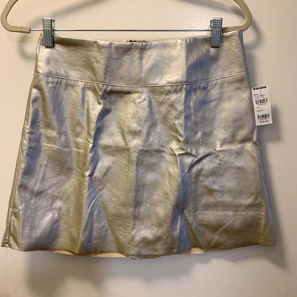 Full Tilt Gold Metallic Mini skirt